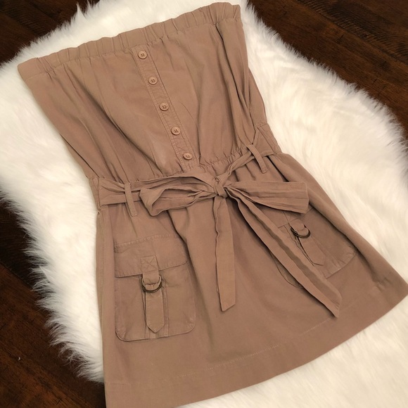 Poetry Clothing Dresses & Skirts - Poetry Clothing Cotton Strapless Mini Dress